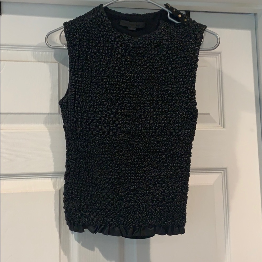 Alexander Wang Leather tank with mesh back